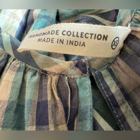 Mirth Tiered Plaid Maxi dress- Handmade, Size XS - Picture 6 of 7